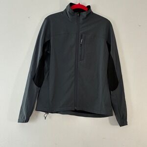 Ibex Breakaway 2 Climawool Jacket Womens Medium Gray Black Full Zip Softshell